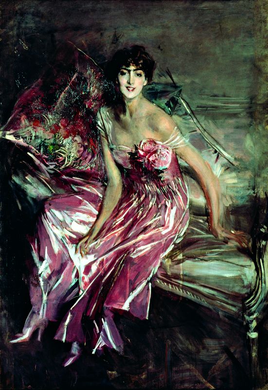Giovanni Boldini, La signora in rosa, 1916